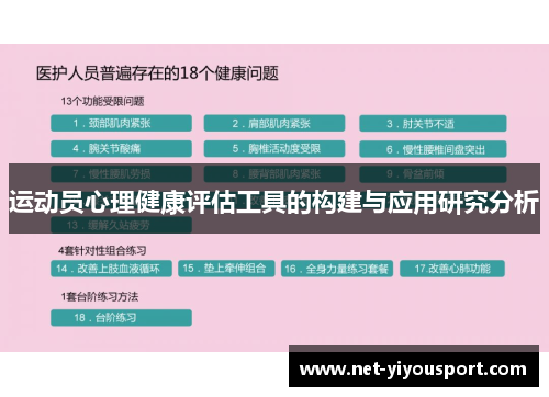 运动员心理健康评估工具的构建与应用研究分析